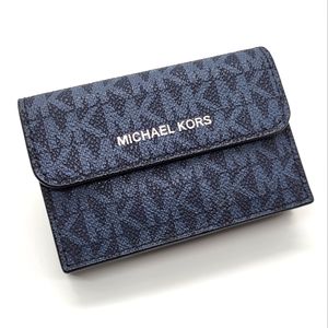 Michael Kors Admiral Blue Cooper Accordian Wallet